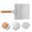 1pc Silver Pizza Transfer With Easy Clean Wooden Handle 3