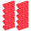 10 Pcs Daily Use Plastic Basket Storage Boxes Rectangular Red 7