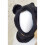 Knitted Hat Scarf Winter Knitted Hat Black 1set 2