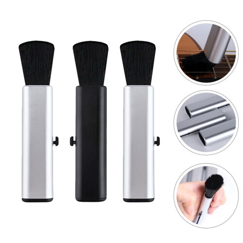 3pcs Guitar Brushes Guzheng Ukulele Dust Removal Brushes Foldable 2
