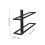 Wall Mounted Wrought Iron Storage Rack Black Iron 1pcs 2