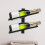 Wall Mounted Wrought Iron Storage Rack Black Iron 1pcs 6