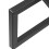 Wall Mounted Wrought Iron Storage Rack Black Iron 1pcs 9