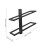 Wall Mounted Wrought Iron Storage Rack Black Iron 1pcs 3