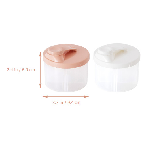 Stackable Formula Dispenser Assorted Color 2pcs 1