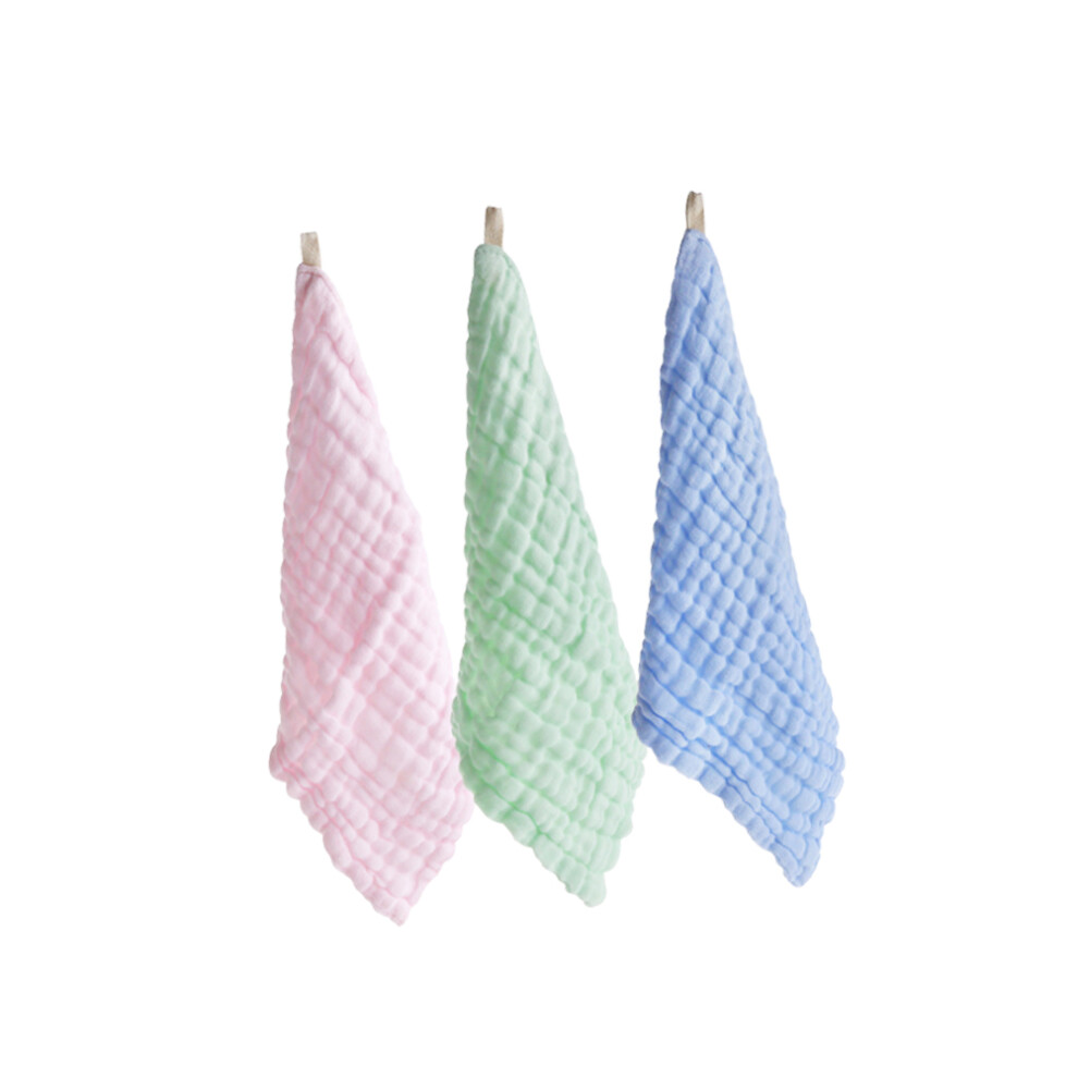 3 Pcs Washcloths Baby Burp Cloths Newborn Washcloths Artibetter