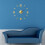 3d Frameless Design Wall Clock Acrylic Gold 1pcs For Home 2