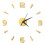3d Frameless Design Wall Clock Acrylic Gold 1pcs For Home 1