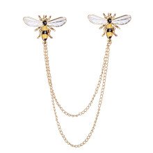 1pc Tassel Collar Fashion Suit Brooch All-Match Collar Chain (Golden)