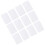 30 Pcs Carpet Patch Rug Sided Tape Pads Strong Adhesive White 1