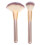 2 Sets Highlighter Brush Makeup Powder Brushes For Fan Applicator 1