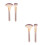 2 Sets Highlighter Brush Makeup Powder Brushes For Fan Applicator 5