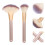 2 Sets Highlighter Brush Makeup Powder Brushes For Fan Applicator 11