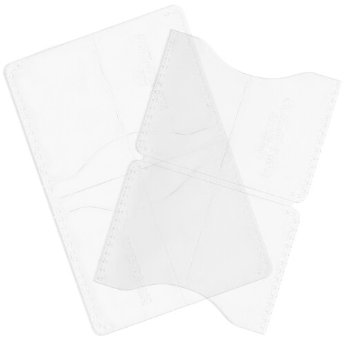 2Pcs Reusable Acrylic Wallet Patterns Templates Easy DIY Tools