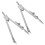 Scribe Tool Compass Center Scribe Gauge Silver 2pcs 1