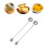 Stainless Steel Honey Stick Silver 2pcs 2