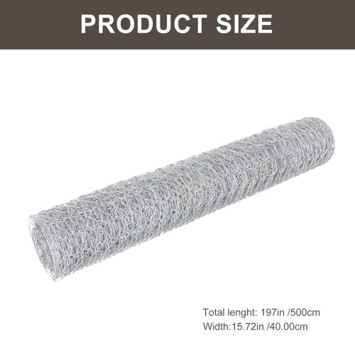 1 Roll Of Hexagonal Wire Mesh Art Net Chicken Wire Poultry Netting 1