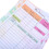 14 Sheets Planning And Budget Book 17.20x9.00x0.05cm 6