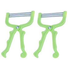1set Green Manual Facial Hair Remover For Smooth Skin