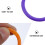 100pcs 28mm Inner Diameter Multi-Color Binder Rings Plastic Book Rings 10