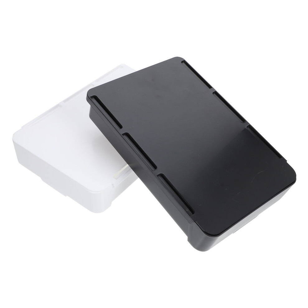 2 Pcs Adhesive Drawer Storage Box Home Office Desk Organiser Under-image-OPC-PK8K9WC-NEW