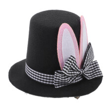 Rabbit Ears Hat Hair Accessories For Women Mini Bunny Top
