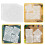 Decorative Border Stencils Template Round White 4pcs 7