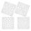 Decorative Border Stencils Template Round White 4pcs 6