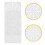 Decorative Border Stencils Template Round White 4pcs 8