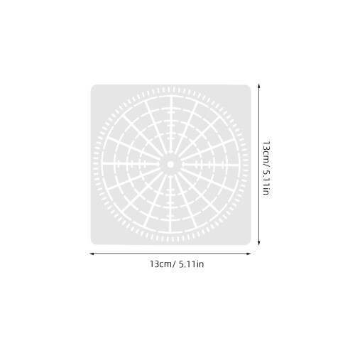 Decorative Border Stencils Template Round White 4pcs 1