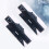 Protractor Stationery Ruler Set Black Metal 2pack 9