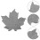Maple Leaf Outdoor Stepping Stones Decorative For Garden Pathway 6