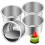 4pcs 6 Inch Cake Tin Mold Removable Bottom Molds Mini Round Pan 6