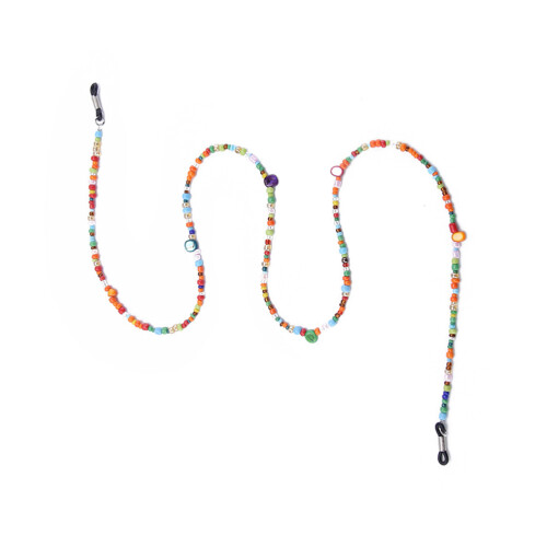 Modieuze Antislip Kralenbrillenhouder Ketting in Multicolor