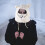 Animal Scarf Hat Plush Hat White 1 Piece 2