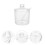 Cute Sugar Container Acrylic 1 Set 4.3x3.1x3.1in 2