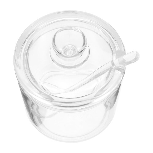 Cute Sugar Container Acrylic 1 Set 4.3x3.1x3.1in 2