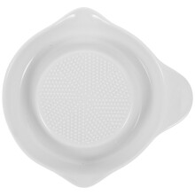 Food Grinding Bowl Ceramic Multipurpose Plate White 1 Pc