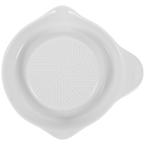 Food Grinding Bowl Ceramic Multipurpose Plate White 1 Pc