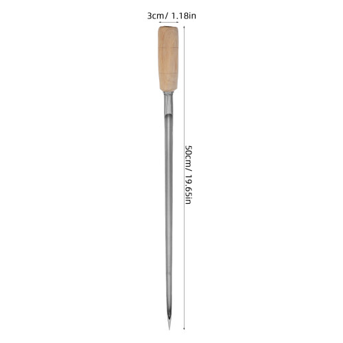 Corn Picker Probe Powder Sampler Toss Stirring Sticks Silver 1