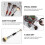 Eye Make Up Brushes Assorted Color 3pcs 6.9x0.8x0.8in 10