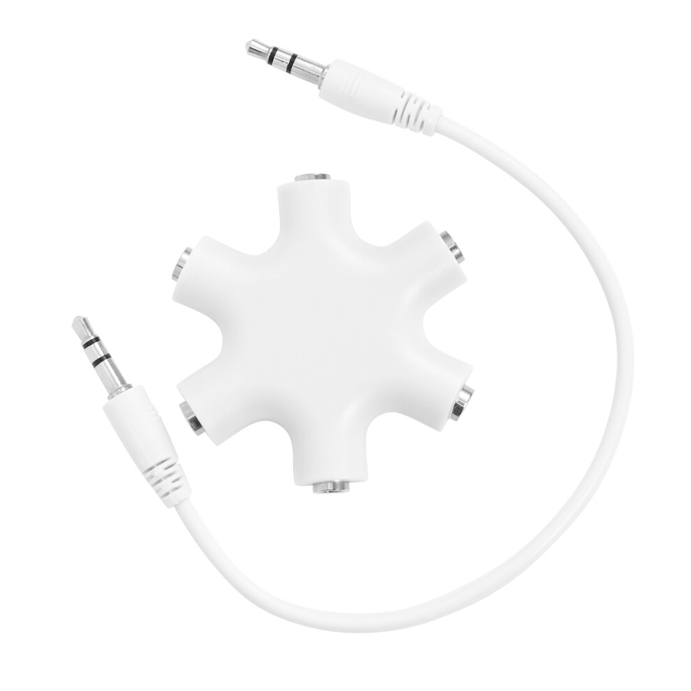 Headphone Music Sharing Device Stereo Splitter Earphones Adapter 3163702881593