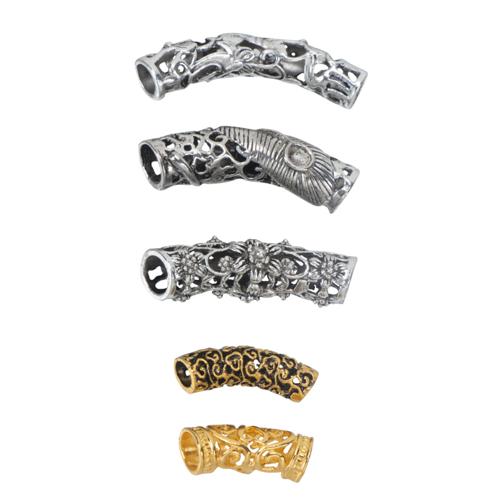 Totority 10 Pcs Bead Decoration Dreadlock Hair Ties Dreadlocks Rings Cuffs