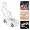 Front Brake Clamp Motorcycle Cable Clip Silver 1pcs 4