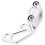 Front Brake Clamp Motorcycle Cable Clip Silver 1pcs 10