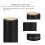 50 Black Plastic Shrink Wraps With Caps 3