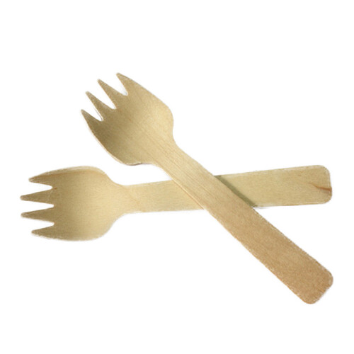 100Pièces Bois Premium Khaki Pour Dessert Gâteau