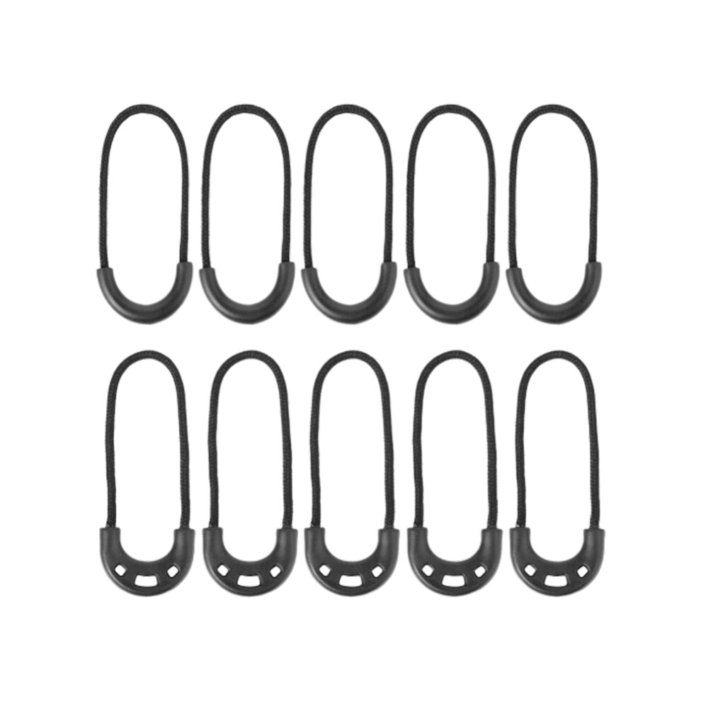 15Pcs Simple Black Elastic Outdoor Anti-Theft Rope For Backpacks 3163702869638
