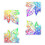 4pcs Window Stickers Colorful Window Decals Electrostatic Stickers 1