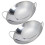 Raindrops Stainless Steel Deep Pan Wok Pan Silver 2pcs 10